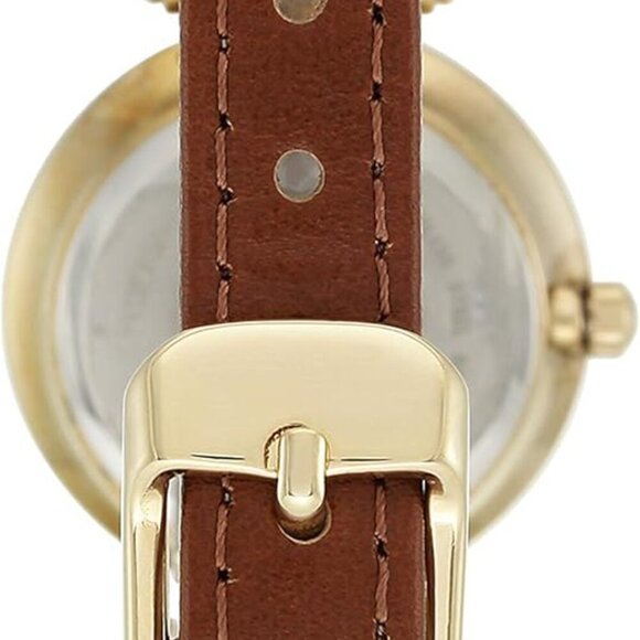 Women's Leather Strap Watch - Picture 2 of 4